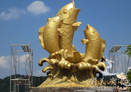 崇義鯉魚(yú)雕塑